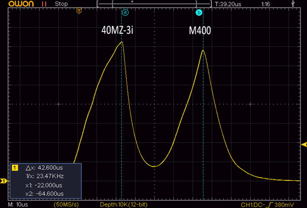 42us delay in spite of a sync cable